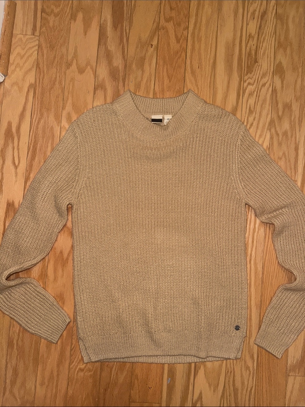 ROXY Beige Crewneck Sweater - Classic Knit